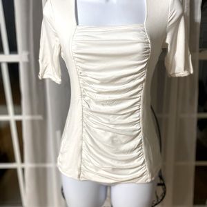 White Black House Market Trendy Detailed Cool Top
